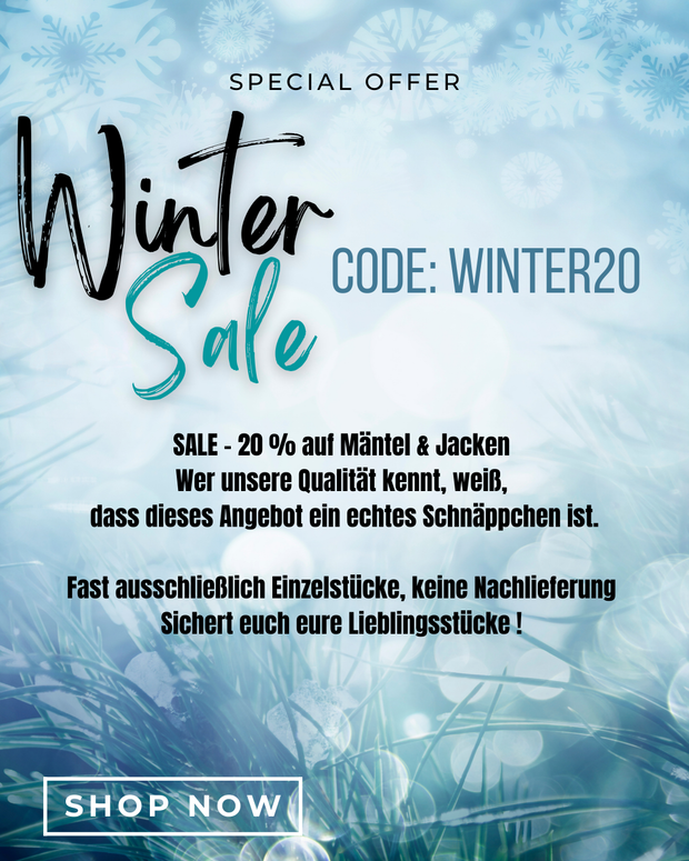 <p>CODE: <strong>WINTER20</strong></p>