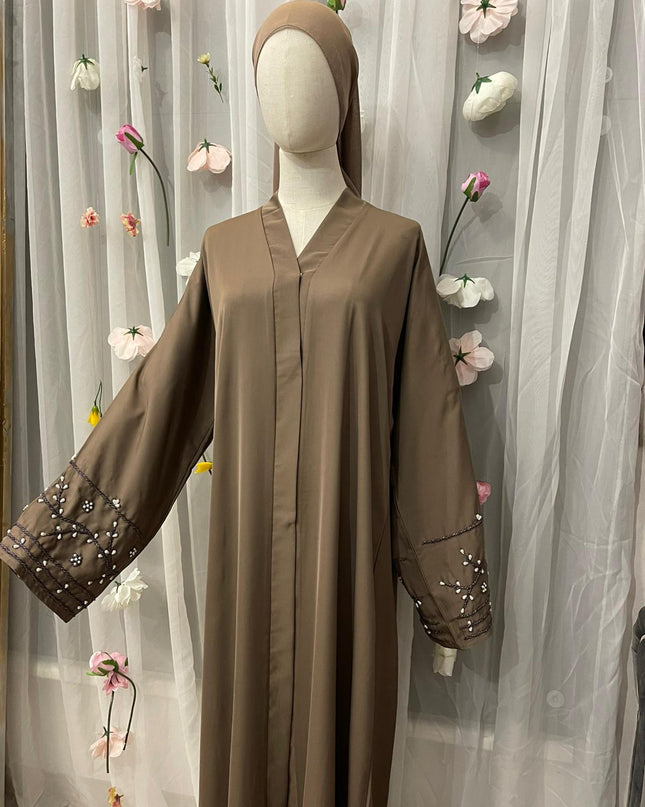 Abaya Khadija Taupe