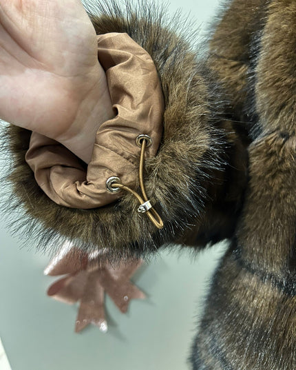 Luxury Soft-Fur Jacke I Marroni