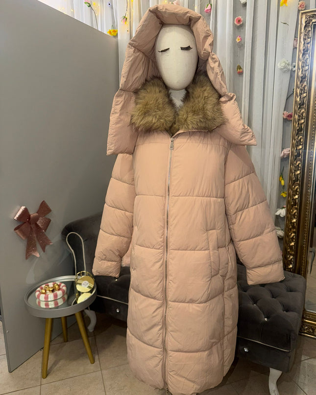 Hochwertige Winterjacke mit Fellbesatz