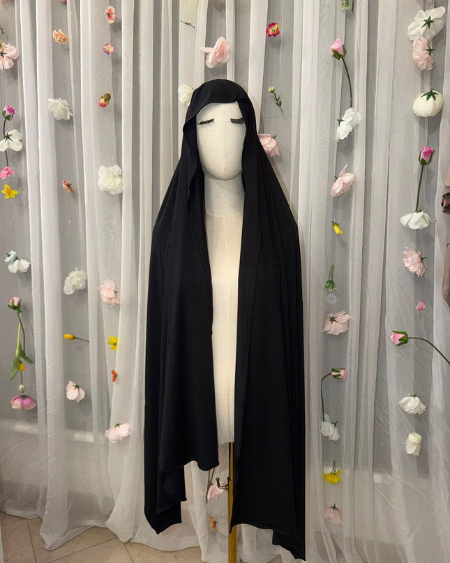 Bamboo MAXI-Hijab * Schwarz *