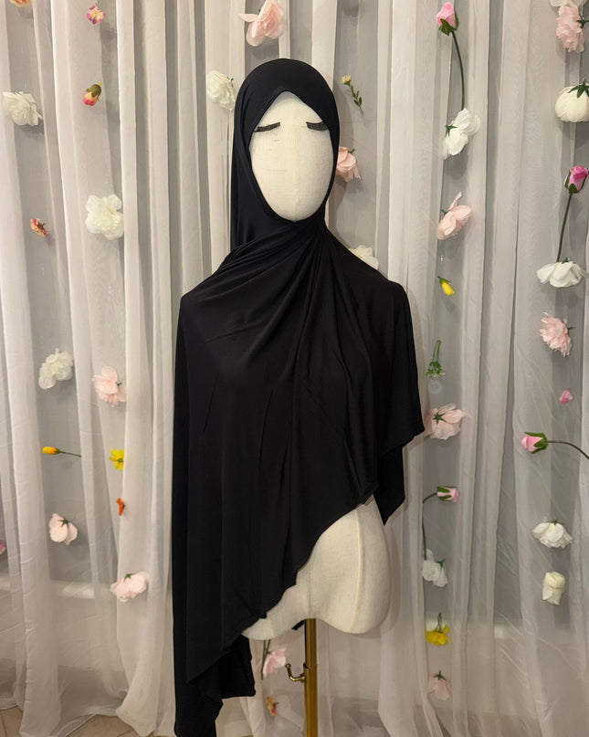 Bamboo MAXI-Hijab * Schwarz *