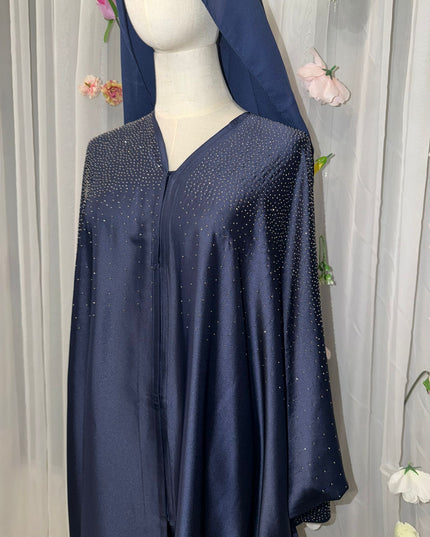 Dubai Butterfly Abaya - Midnight blue