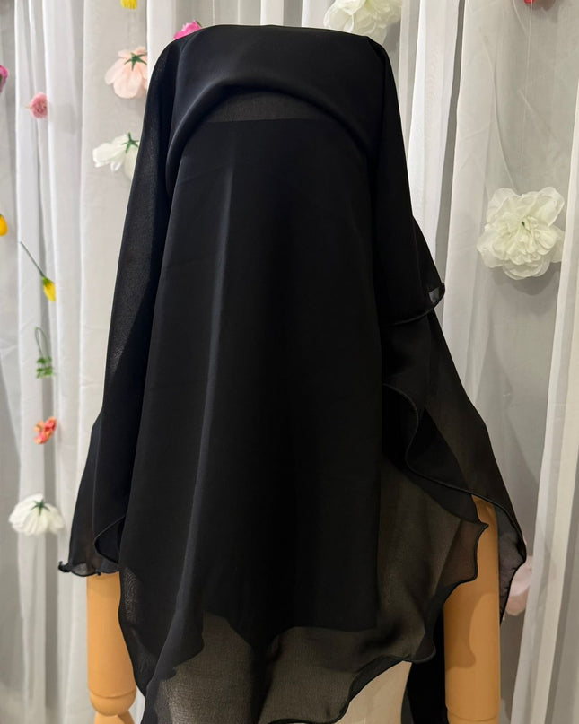 Königsniqab-Dreilagig