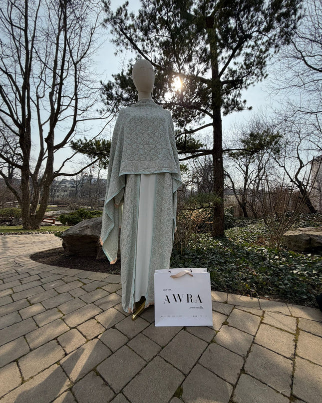 Pashmina Mint / 145 cm lang