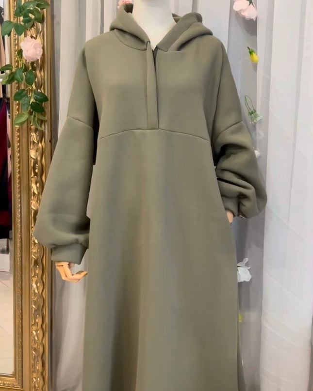Thermo-Hoodie Abaya * 135 cm