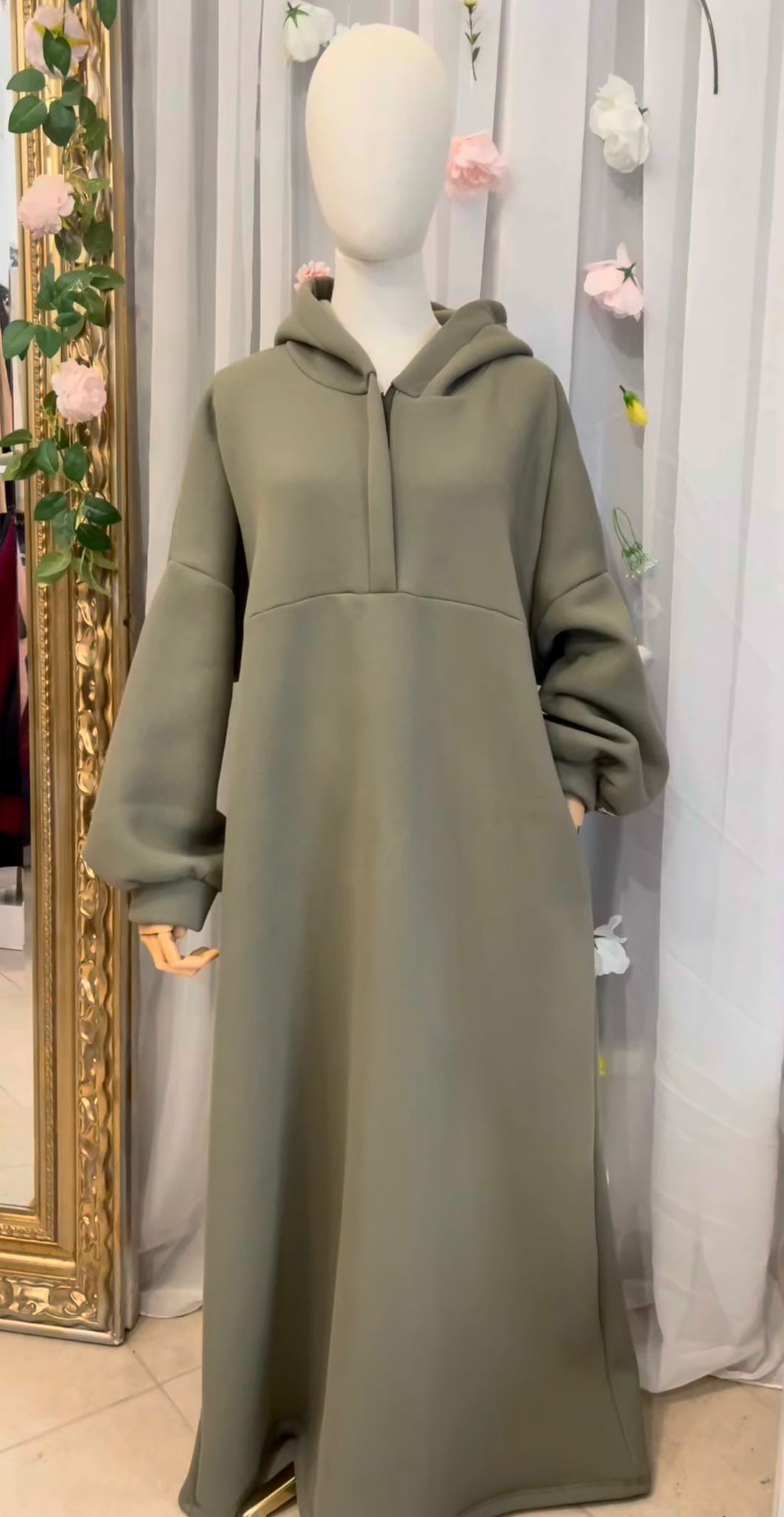 Thermo-Hoodie Abaya * 135 cm