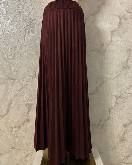 Plissee-Rock aus hochwertigem Velours