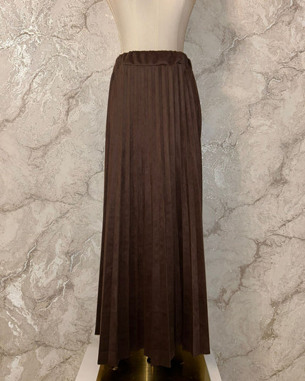 Plissee-Rock aus hochwertigem Velours