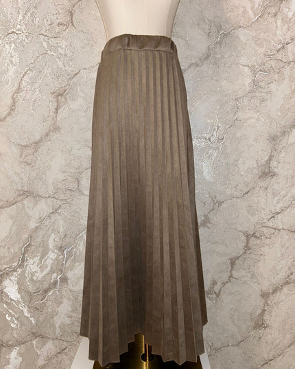 Plissee-Rock aus hochwertigem Velours