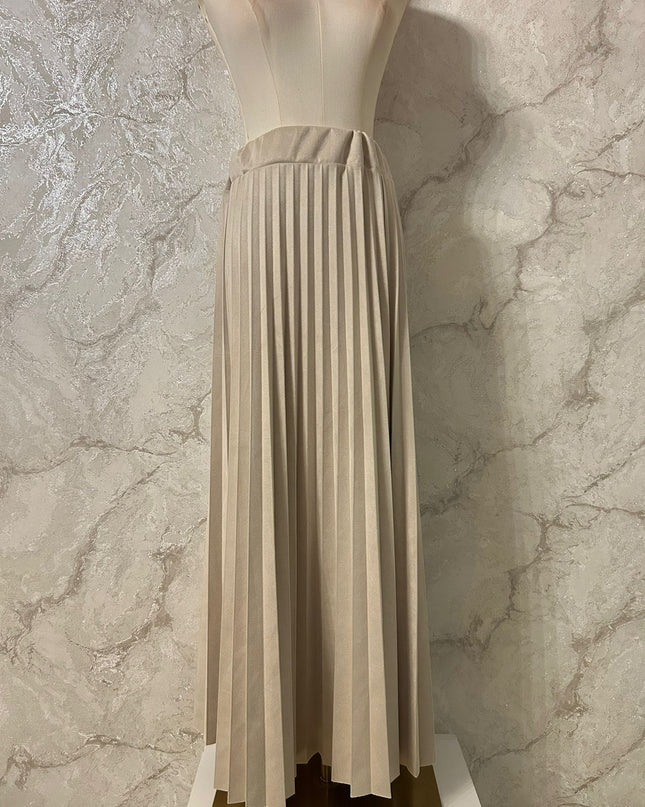 Plissee-Rock aus hochwertigem Velours