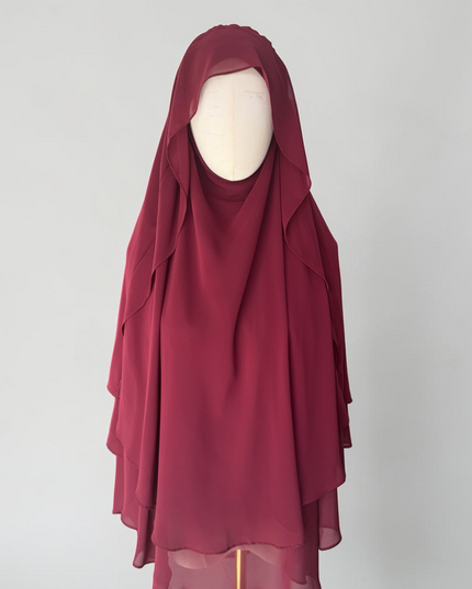 Hafsa | MIDI - Khimar mit Klappe