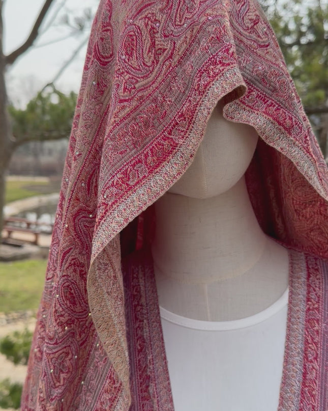 Red Rose Pashmina 140 cm